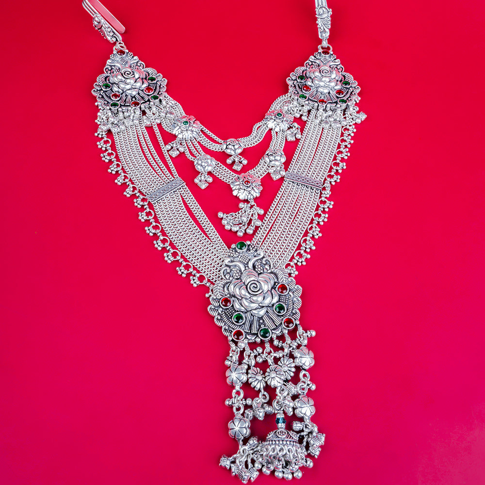 Heavy Double Juda With Brooch